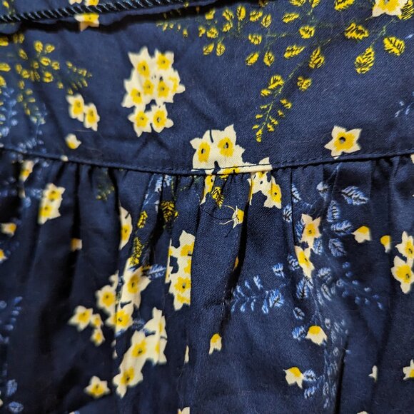 NWT - Kookai indigo floral skirt with belt sz 38EU/8US - Picture 2 of 10